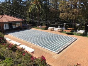 plexiglass dance floor pool cover los altos northern california bay area